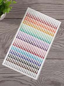 1800 Stücke/2 Blatt Regenbogen Strass Augen Aufkleber, DIY bunte Augen Schmuckzubehör, geeignet für Musikfestivals, Bühnenauftritte, Gesichtsschmuck und Make-up, Konzertlook, Gesichtsedelsteine - Verschiedenfarbig - Übersicht 19