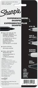 Sharpie Mini Permanent Markers, Fine Point, Assorted Colors, 4 Count - ColorA - 查看 6
