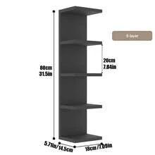 3/5-Tier Floating Wall Shelf Unit For Wall Decor & Makeup Vanity - White Narrow Cute Display Storage Shelf For Small Spaces, Decorative Vanity Shelf Room Decor - Mixed Colors - View 20