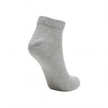 Adidas Logo Comfortable Knitted Antibacterial Athletic Socks, Unisex Style, 3-Pack. - Black, White and Gray - View 6