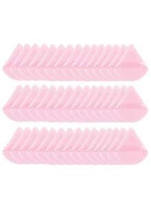 5/10/20/30/35/40/45/50/100pcs Triangular Flocked Powder Puff, Makeup Setting Powder Puff, Designed For Contouring And Eyes, Fan-Shaped Powder Puff, Dry And Wet Use, Sponge Powder Puff, Suitable For All Skin Types - Multicolor - View 13