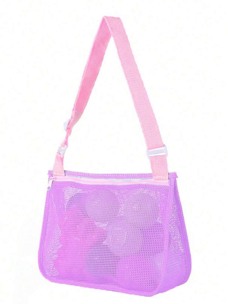 1 buah Tas Pantai Jaring untuk Penyimpanan Kerang, 20cm x 24cm, Tas Penyimpanan Kerang Pantai yang Dapat Dipakai untuk Bermain di Pantai (Ukuran Kecil) - MultiWarna - View 10