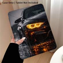 黑色跑車圖案彩繪效果平板保護殼，適用於 Matepad SE 11/MatePad 11/MatePad 11.5 2025/Pad 8/9/10/X8/X8A/X9、Xiaoxin、Apple 10代/A16 11代/Air/Pro 11及A9 - 款式2 - 查看 4