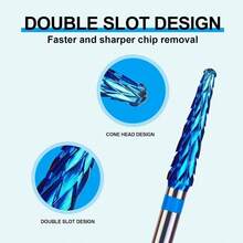 Broca Limpiadora De Cutculas De Carburo De Grano Medio De Cono Pequeo De 3/32 inch Para Taladros Elctricos De Uas: Herramienta Profesional De Manicura Para Salones De Uas Y Uso Dom - inicial - Ver 3