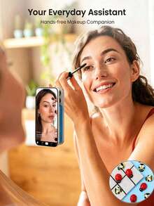 1pc Silicone Suction Cup Phone Case Stand, Double-Sided Silicone Phone Handle, Stronger Suction, Suitable For Phones, Hands-Free Phone Stand Accessory, Convenient For Selfies And Video Recording, Compatible With Most Smartphones, Mother's Day Gift - Bow - View 5