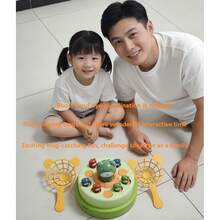 1 Set Electric Bouncing Ball Board Game, Cute And Challenging, A Multi-Player Launching Spinner Tabletop Game With Storage. Develops Children's Hand-Eye Coordination, Suitable For Kids 3 Years And Above, Perfect For Parent-Child Interaction, Indoor Leisure, And Family Parties. - View 9