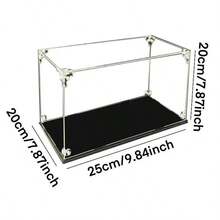 New Enhanced Acrylic Collection Box Protective Display Case - Snap-Lock Fixed, Figure Collection Display Box, Transparent Storage Box, Model Toy Storage Display Box, Collectibles/Sneakers/Architectural Model Transparent Display Case, High Transparency Box, Black Base, Acrylic Material, Durable And Stain-Resistant, Suitable For Displaying Collectibles, Model Statues - Snap Fastener - View 9