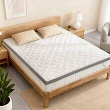 3" Extra Firm Mattress Topper, High-Density Foam Bed Pad With Washable Cover, Back Pain Relief, CertiPUR-US Certified - White - View 9