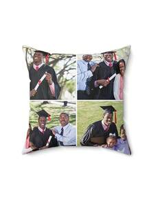 1 pièce Taie d'oreiller personnalisée avec photo - Taie d'oreiller imprimée recto-verso, Taie d'oreiller personnalisée avec photo, Anniversaire d'amitié, Cadeau d'anniversaire - Cadeau idéal pour les couples, la famille, les amis - Fibre de polyester durable, convient pour le canapé, le lit, la voiture, la salle de thé, la chambre, la salle de bain, le salon, la salle à manger, etc. - Champagne - Voir 6