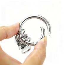 New High-End Keychain Key Ring Key Holder Hook Car Key Anti-Loss Waist Clip Creative Keychain, Spring Ring Keychain Pendant Creative Original Minimalist Car Key Ring Door Clip DIY Accessories - Multicolor - View 3