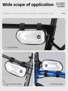 WEST BIKING 自行車上管包 硬殼 PU 防水眼鏡單車裝備收納包 魔鬼氈易安裝 - 彩色 - 查看 11