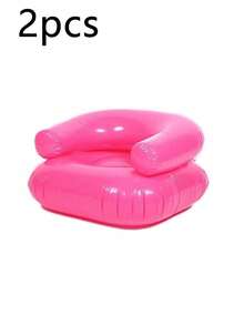 5/2/1pc Transparent Squishy Portable Inflatable Sofa, Durable PVC Quick Inflation Air Couch, No Pump Required Leakproof Waterproof, Foldable Lightweight For Camping Picnic Beach Travel, Multi Season Unisex Lounge Gear - Multicolor - View 17