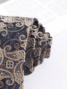 1PC Men's Fashion Paisley Pattern Slim Tie Suitable For Party, Daily, Travel, Vacation, Beach And Outing - Multicolor - View 4
