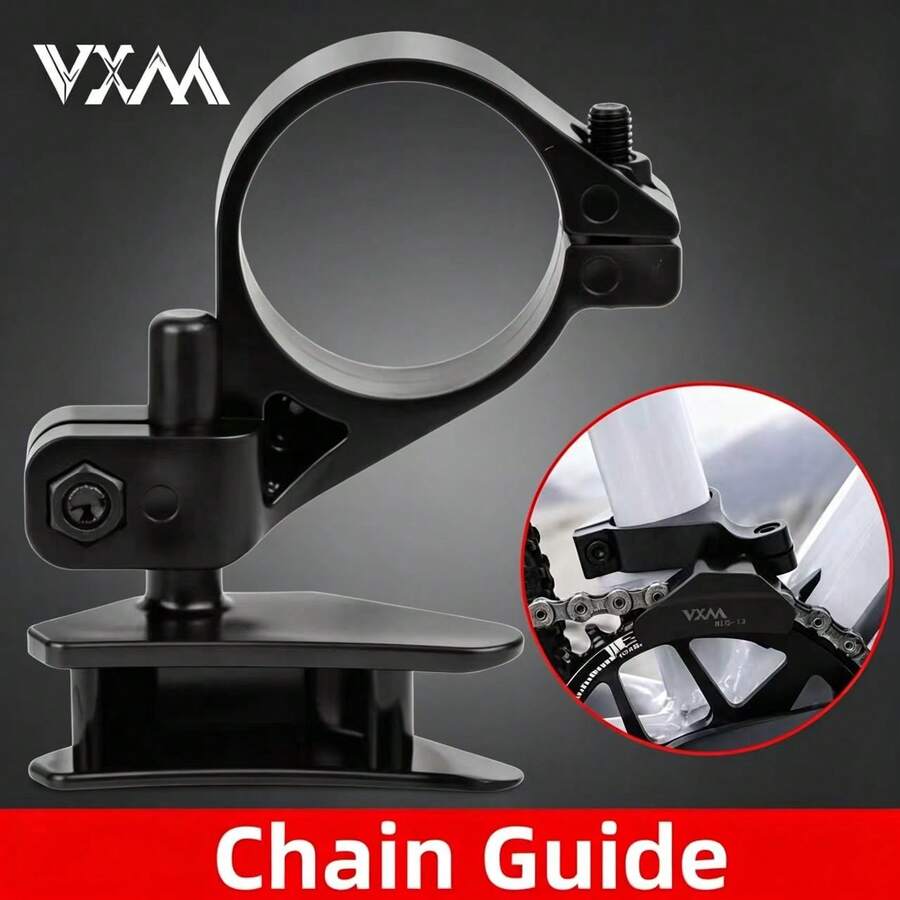 VXM Mountain Bike Chain Guide, Single Chainring Chain Stabilizer, Positive And Negative Teeth Anti-Drop Chain Accessory