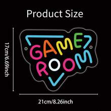 Game Room Neon Sign, Multicolor LED USB Dimmable Neon Light For Wall Decor, Gaming Aesthetic Neon Lamp, Unique Birthday Gift For Gamers, Man Cave & Kids Game Room Wall Art Decoration - Game Room - View 8