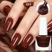 FOUR LILY 6.3ml Kuteks Kuku Berbasis Air yang Dapat Dikupas, Tanpa Perlu Dipanggang, Cepat Kering, Tahan Lama, Cocok untuk Salon, DIY, dan Penggunaan di Rumah, Tersedia Berbagai Warna - MultiWarna - View 34