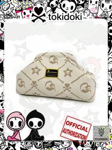 [TOKIDOKI]Cartoon IP Pattern Clutch Bag, Party Gathering Evening Bag, Daily Cosmetic Storage Bag, Foldable Portable Clasp Design, Suitable As Gift For Friends, Holiday Gift, Party Gathering - Multicolor - View 1