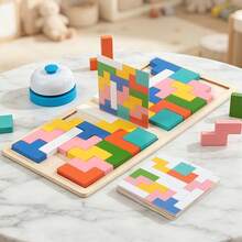 Children's Early Education Puzzle Block Toy For Parent-Child Battle, Logic Thinking And Concentration Training - Multicolor - View 11