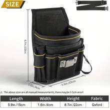 Tool Belt Set, Includes Small Tool Pouch, Electrician And Carpenter Tool Bag With Belt Clip, Men's Gardening Tool Bag, Tool Belt, Tool Bag, Tool Pouch, - Multicolor - View 8