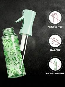New Green Ocean Pattern PET Refillable Travel Spray Bottle, Professional High Pressure Atomizing Spray Bottle, 200ML/300ml High Pressure Continuous Automatic Vacuum Fine Mist Sprayer, Hair Styling Tool, Hair Care Products And Accessories, Salon Beauty Travel Essentials, Hair Salon Beauty Travel Necessities, Multi-Functional Spray Bottle - Multicolor - View 8
