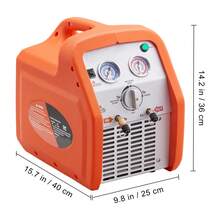 1 HP Refrigerant Recovery Machine - Portable Twin Cylinder AC Recovery Machine With High Pressure Protection 120V 60Hz HVAC Recovery Machine For Refrigeration - 1HP - View 10