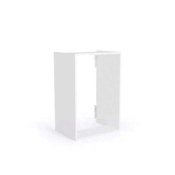 Flat Pk White Kitchen Boiler Housing Unit Cabinet- 900mm H 600mm W 450mm D