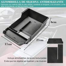 Compartimento para Reposabrazos de Coche para CX-30, Bandeja para Consola Central, Guantera Compatible con CX-30 2020/2021/2022/2023/2024/2025,Negro - 1 - Ver 2