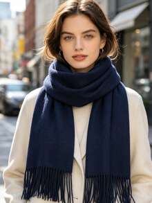 Scarves - Navy Blue - View 4