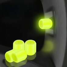 4pcs Valve Stem Caps, Enhance Visibility In Low Light Environments, Durable And Reusable, Lightweight And Portable, Effectively Improve Night Driving Safety, Stylish And Unique Car Accessories, Suitable For All Car Models - Luminous Valve Cap - View 13