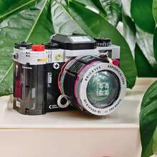 500+Pcs Mini Retro Camera Building Blocks, Handmade Assembly Photography Model, Desktop Decoration Ornament, Collectible Hobby Toy Game, Suitable For Fans As Halloween And Christmas Gifts - Multicolor - View 4