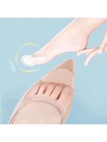 1 Pair Women's High Heel Shoes Soft Foam Forefoot Pads, Foot Sole Forefoot Pain Relief Pads, Anti-Slip Metatarsal Insoles, Plus Size Shoe Filler Pads, Essential For Romantic Dates, Parties And Weddings, Spring/Summer Selection - Multicolor - View 5