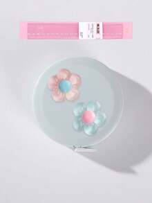 Cinta métrica mini con diseño de flor linda y regla recta transparente, cinta de medición de cintura, cinta métrica suave para el hogar, regla de medición creativa para costura y manualidades, regalo para entusiastas de las manualidades - C - Ver 13