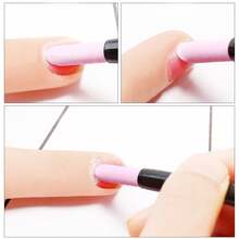 Quartz Nail Cuticle Remover Pen, Professional Quartz Nail Polishing & Exfoliating Stick, Suitable For Nail Salon And Home Use - Multicolor - View 5