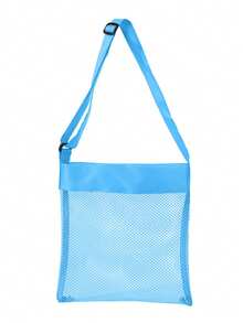 Bolsa de playa de malla brillante - Ligera, con correa de hombro ajustable, diseño plegable, perfecta para actividades al aire libre, picnics y recolección de conchas; ¡un esencial de playa! | Bolsa de playa brillante | Asas duraderas, bolsa de playa unisex, adecuada como accesorio para fiestas de natación en la playa, regalo para amigos y mujeres, y esencial de viaje. - Multicolor - Ver 14