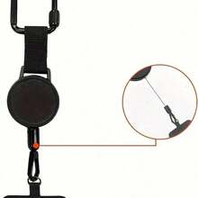 Retractable Anti-Theft Phone Lanyard With Adjustable Safety Buckle - Durable Polyester Outdoor Phone Strap, Suitable For Hiking And Sports | Heavy-Duty Adjustable Phone Holder Lanyard, CCD Camera Portable Lanyard - A - View 6