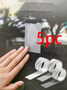 1/2/5pcs Roll Self-Adhesive Mesh Window Repair Tape, Waterproof Tear-Resistant Insect Screen Patch, Strong Adhesive For Cloth And Screens, Suitable For Dorm Room/Curtain Window Repair Home Decor Room Decration Bedroom Living Room Decor - Multicolor - View 9