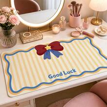 Alfombrilla de escritorio con lazo lindo, alfombrilla de ratón para juegos grande, alfombrilla de teclado y ratón extendida estética kawaii, protector de escritorio antideslizante para hogar, oficina y juegos - Ver 6