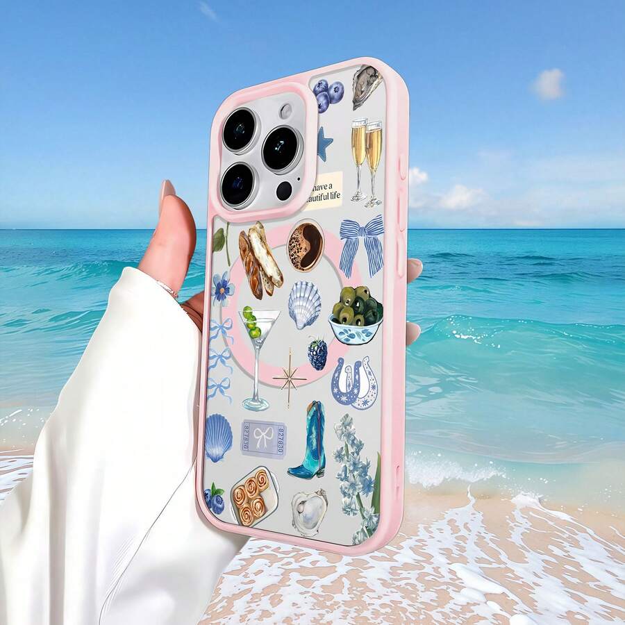 Funda para móvil con diseño de gafas de sol de panda, compatible con iPhone de Apple y fundas . Fabricada en TPU, protege eficazmente tu teléfono de golpes y caídas. - Rosa - Ver 1