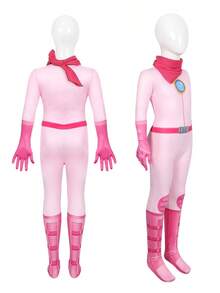 Cosplay del juego de los Hermanos , cosplay de la Princesa Peach, traje de batalla estilo lindo. - Azul - Ver 3