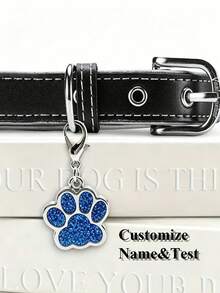 Customizable Name Text Pet Tag Pendant, Personalized Collar Anti-Loss Nameplate For Cats And Dogs, Exclusive Identity Label With Exquisite And Versatile Style, Beautiful And Practical Pet Accessory - Multicolor - View 5