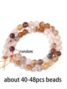1 String Natural Multicolor Agate Beads Stone Round Accessories Beads For Girls Jewelry Making Diy Lovers Bracelet 6 8 10mm - Multicolor - View 18