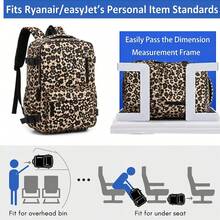 myco bags Ryanair 機艙登機行李旅行後背包 Wizz Air 40x30x20CM 肩背包輕量女款旅行後背包附鞋層 男款大容量旅行包 筆電登山後背包 尼龍材質 返校季 萬聖節聖誕禮物 - 彩色 - 查看 2