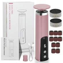 2-In-1 Electric Manicure & Pedicure Care System – 6 Adjustable Speeds, 7600 RPM Motor, LCD Display, Type-C Fast Charging 1200mAh Rechargeable, 2 Replaceable Heads For Removing Calluses And Dead Skin - Pink - View 1