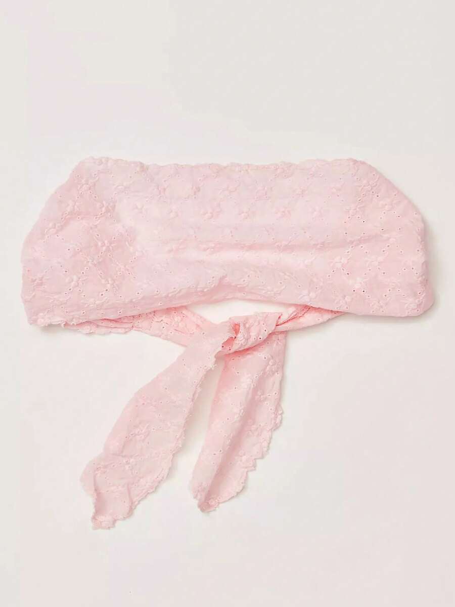 1 buah Bando Wanita Modis dengan Motif Bunga, Lembut, dan Anti Selip, Aksesori Rambut untuk Yoga dan Olahraga, Serbaguna untuk Pemakaian Sehari-hari dan Kencan, Cocok untuk Berbagai Acara - Berwarna merah muda - View 1