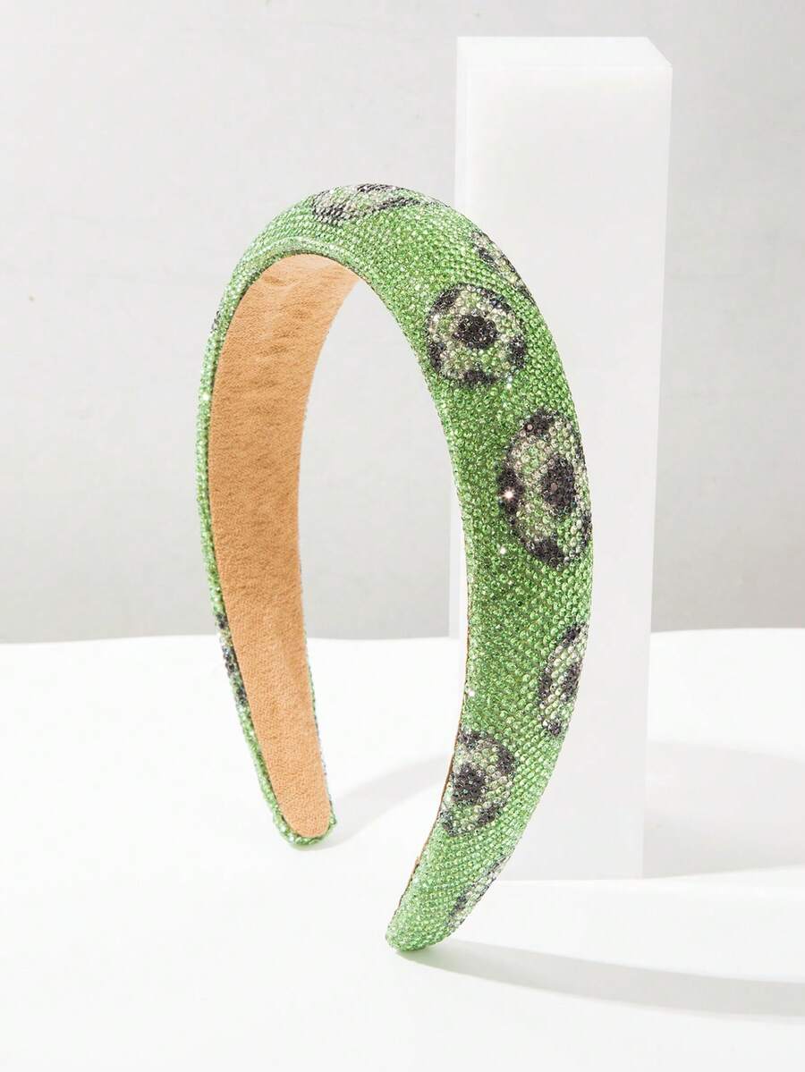 1pc Fashionable Gorgeous Colorful Chocolate Fragment Hair Hoop Hair Accessory - FG666-green - View 1