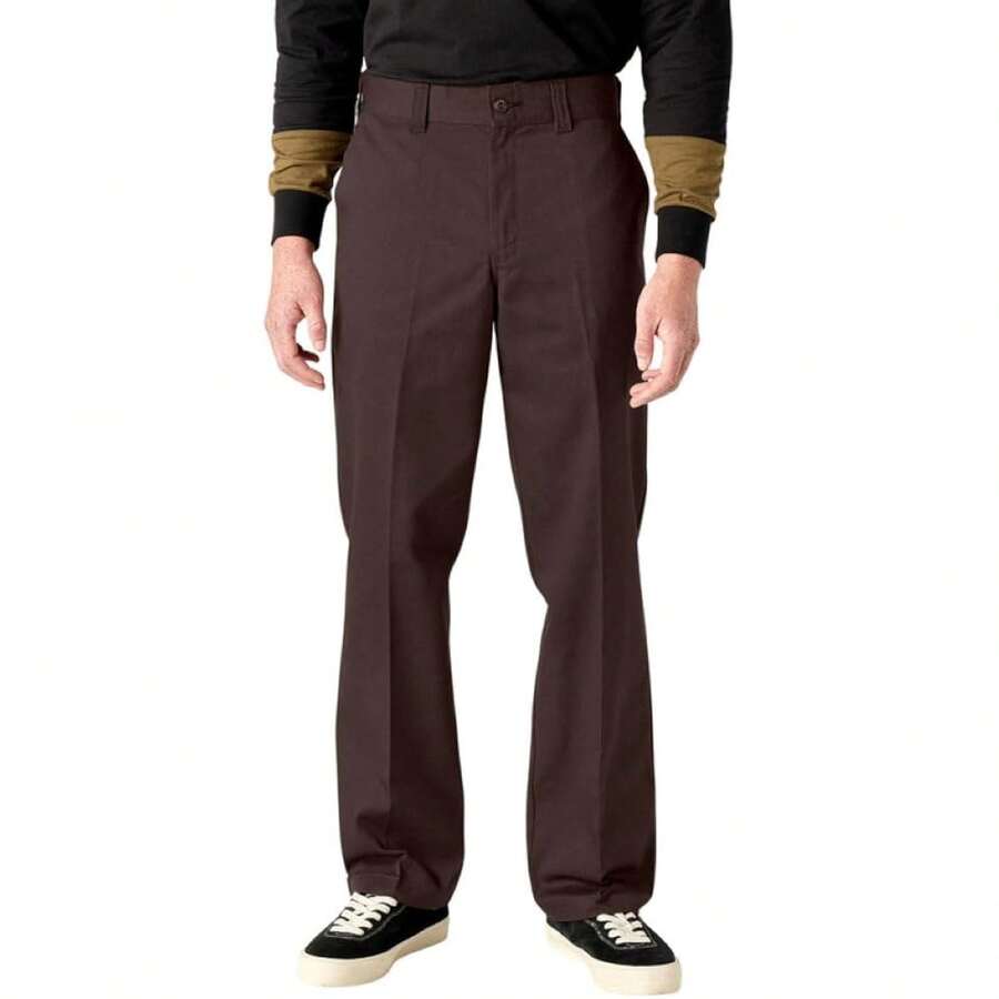 Dickies Men's Skateboarding Regular Fit Twill Pants Variant 11 - Chocolate Brown - View 1