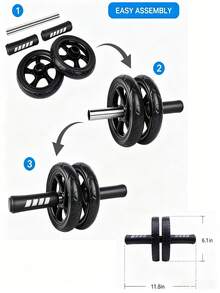 Double-Wheel Ab Machine, Giant Ab Roller, Abdominal Trainer, Gym Accessory, Training, Fitness, Home Workout - Multicolor - View 8