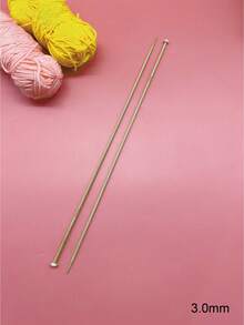 35cm 超長直編織針 2 件組，2.0–10.0mm 全尺寸範圍，淺色天然竹製一體成型，輕量且觸感溫潤光滑，適用於圍巾與帽子全幅編織，居家休閒 DIY 專用 - 竹白單尖毛衣針 - 查看 9
