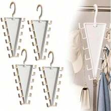V Shaped Double-Sided Closet Organizer Hanger, 360° Rotating Multi-Layer Vertical Clothes Storage Rack With 12 Hooks - Multicolor - View 14