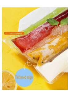 10/50/100pcs Fruit Pudding Molds, Summer Refrigerated/Frozen Disposable Popsicle Bags, DIY Homemade Ice Pop Molds, Ice Cream Popsicle Self-Sealing Bags, Suitable For Vegetables, Juice, Fruit Puree, Ice Cream, Fruit Popsicles, Sealab Storage Bags - Multicolor - View 4